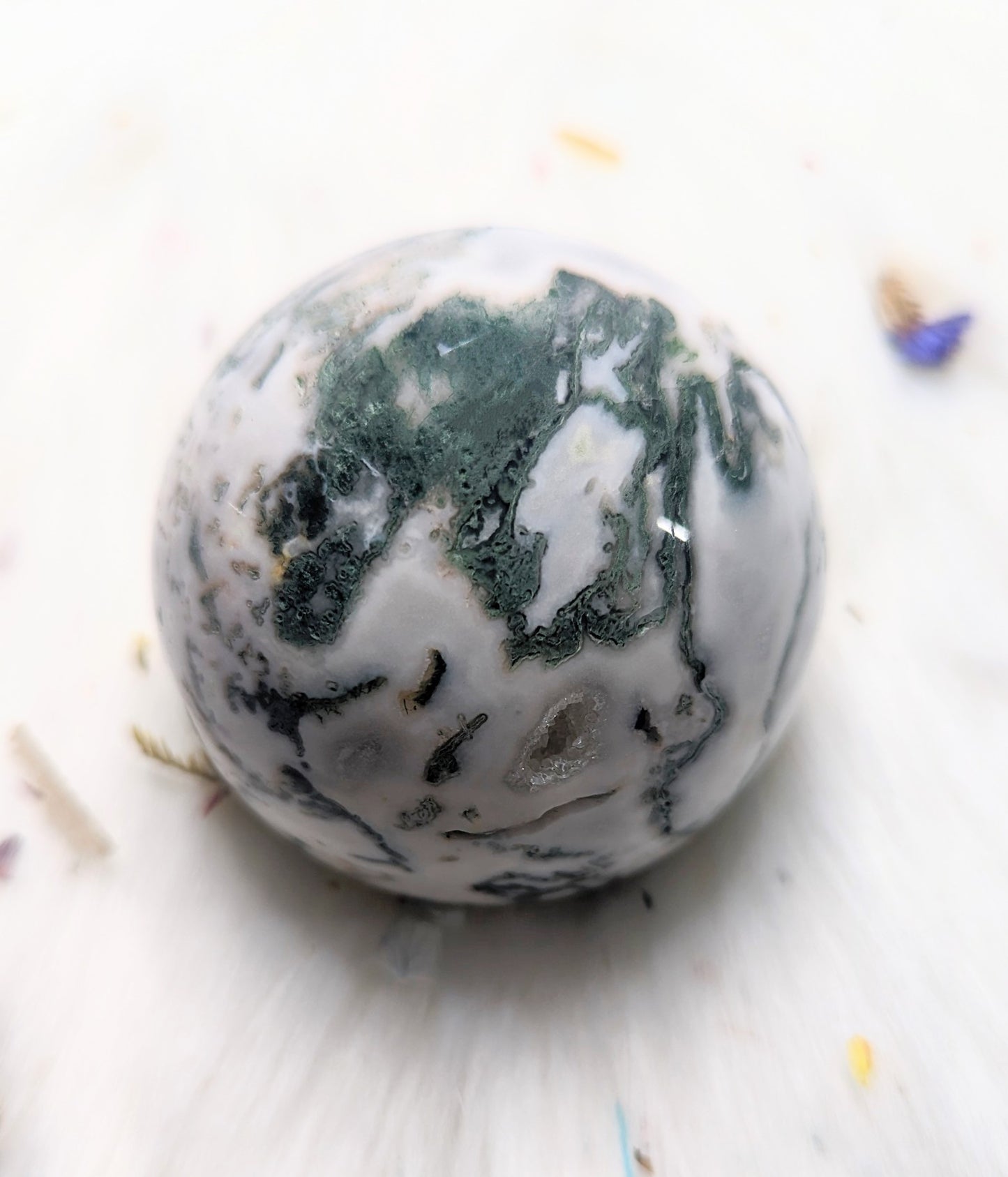 444g Moss Agate Sphere