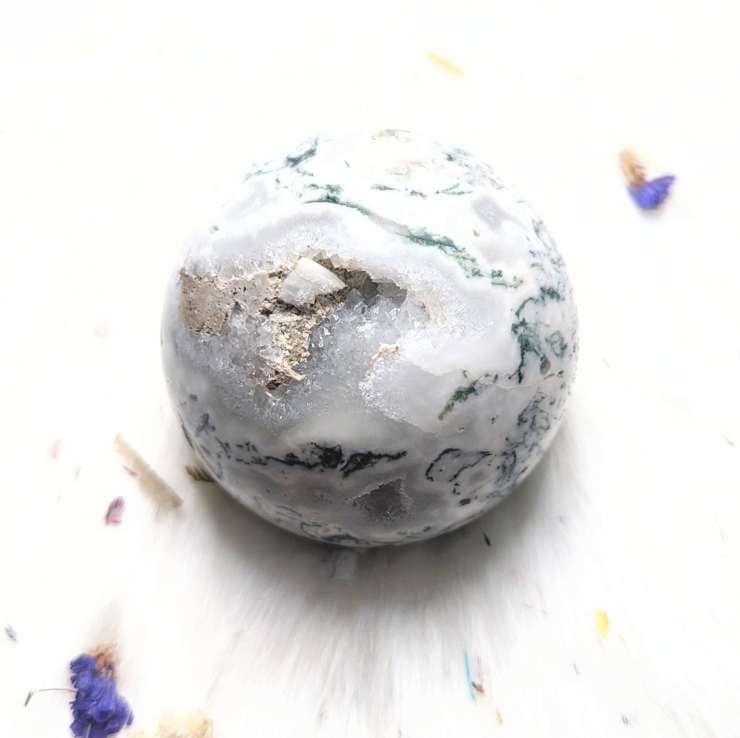 580g Moss Agate Sphere