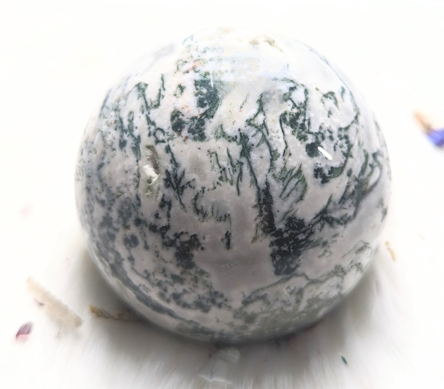 580g Moss Agate Sphere