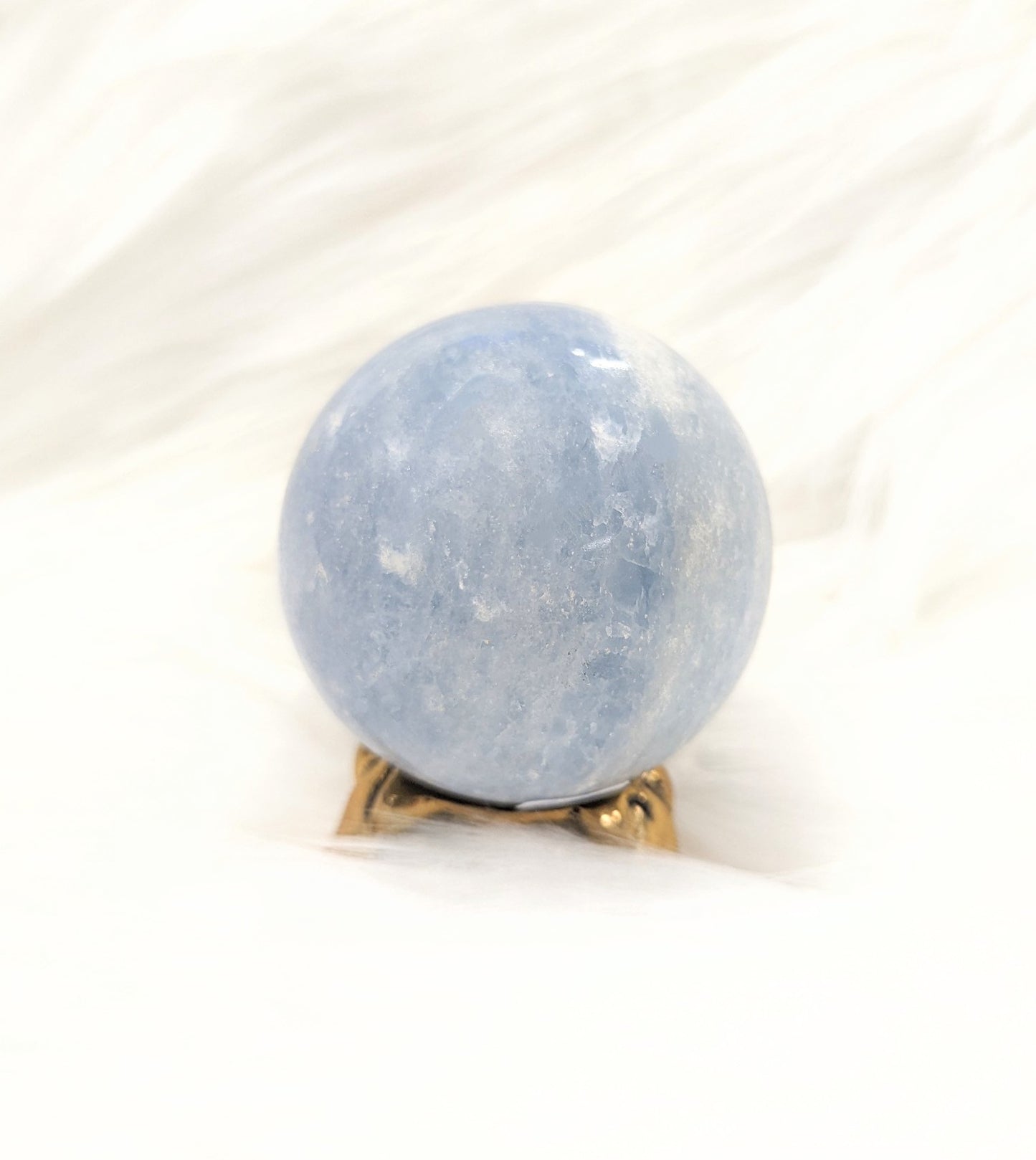 306g Blue Calcite Sphere only.