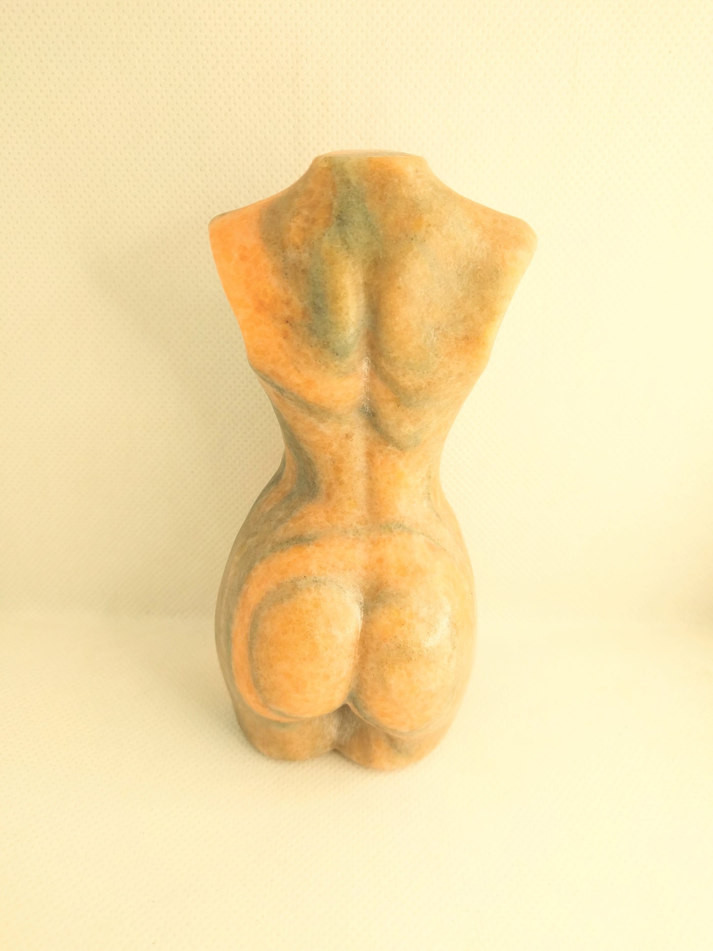 5" inches Tall Orange Calcite Woman Body