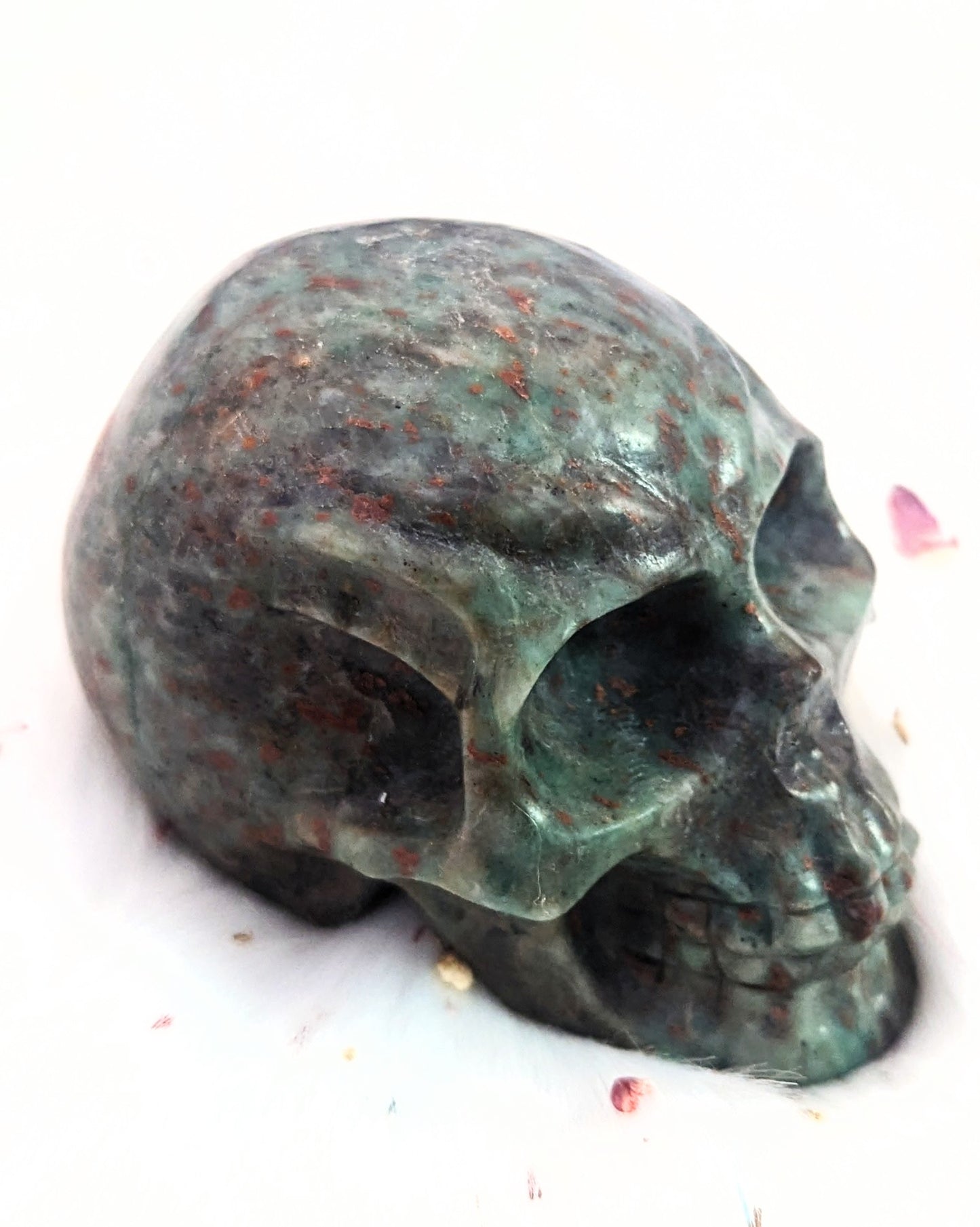 3" inches Bloodstone Skull