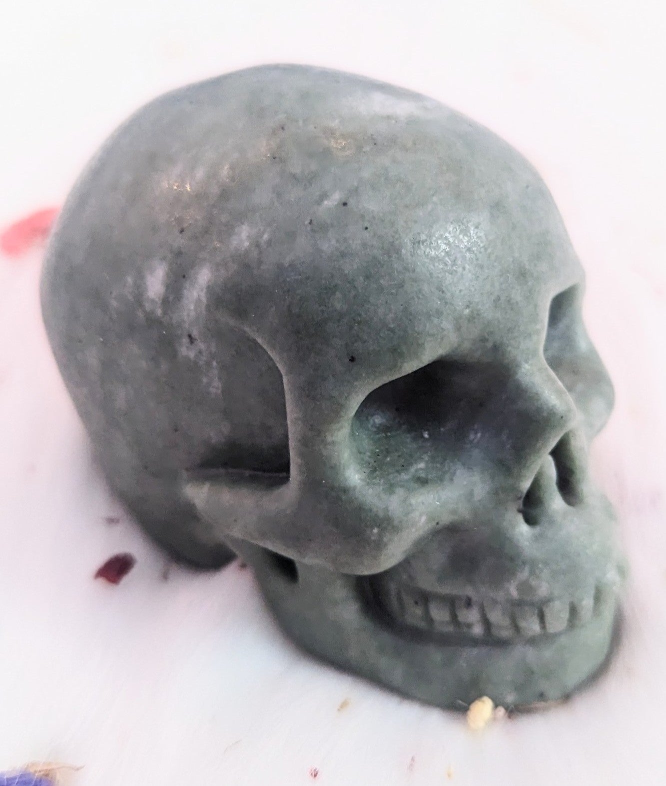 3" inches Green Aventurine Skull