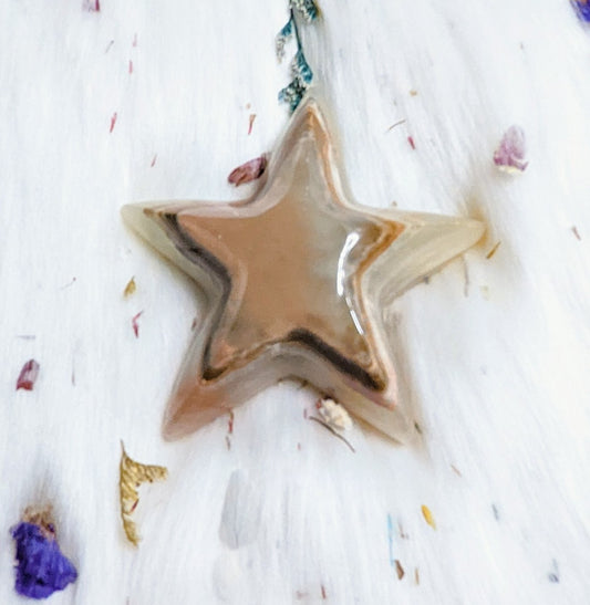 Green Calcite Star