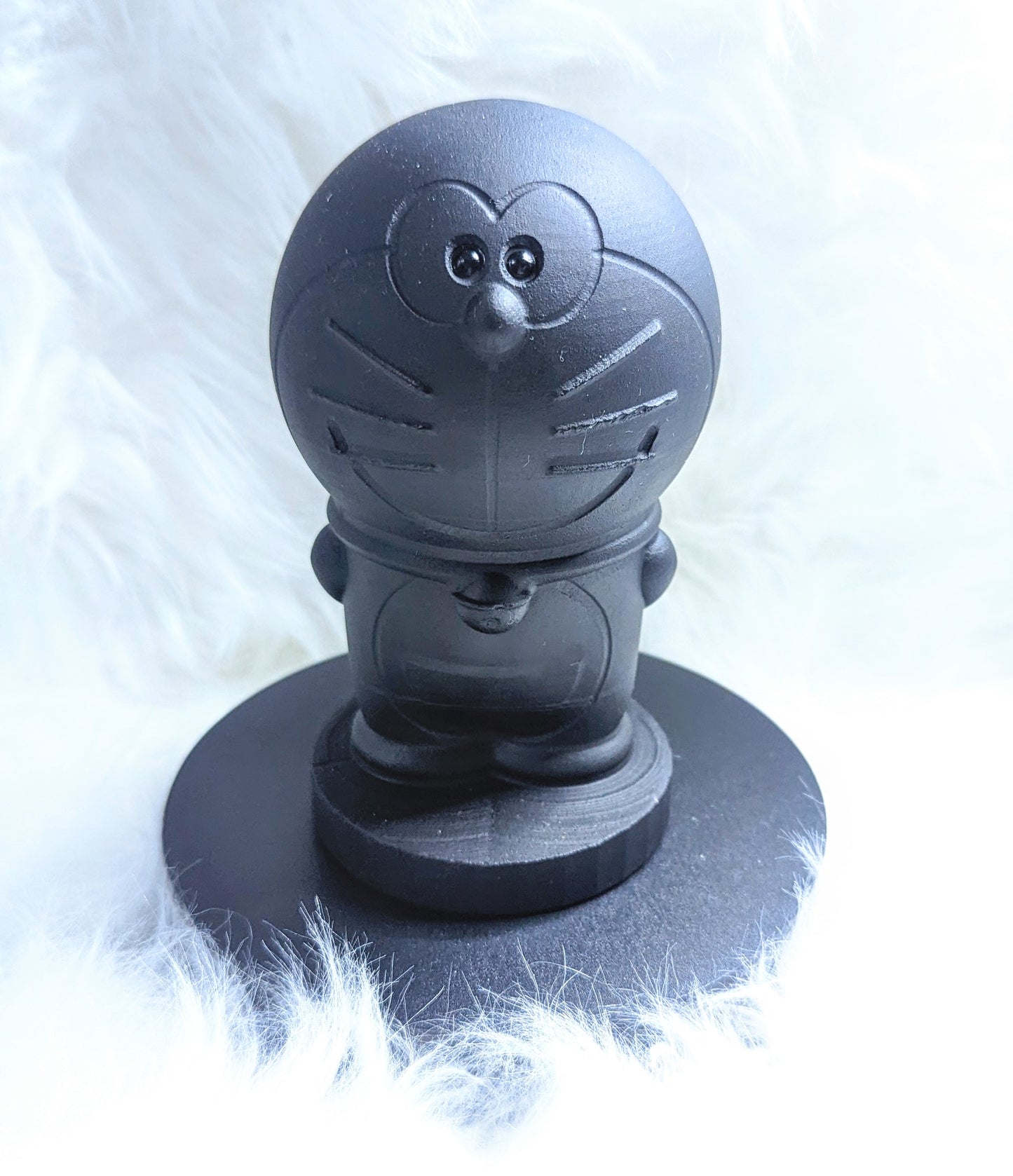 Non Polished Obsidian Doraemon